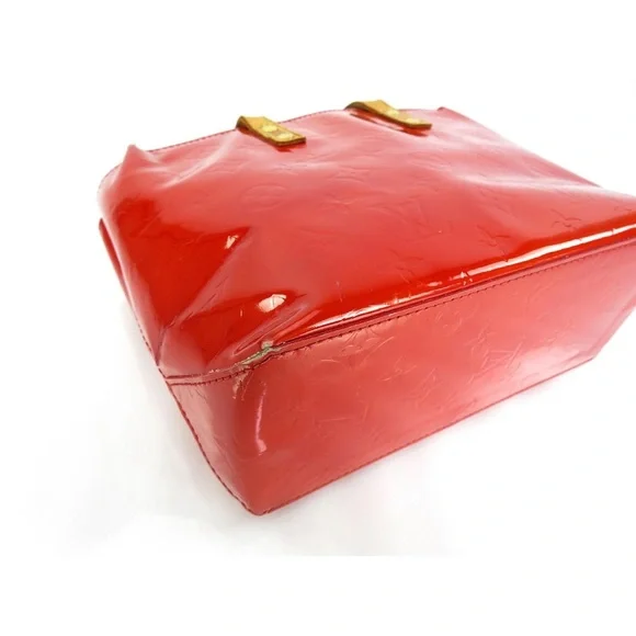 Louis Vuitton Red Patent Tote with Tan Handles - Picture 6 of 16